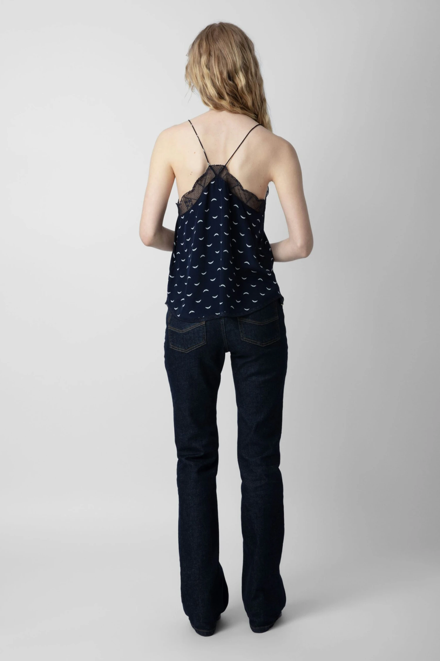 Zadig & Voltaire Christy Polka Wings Camisole Marine 6 Zadig & Voltaire Christy Polka Wings Camisole Marine - Image 4