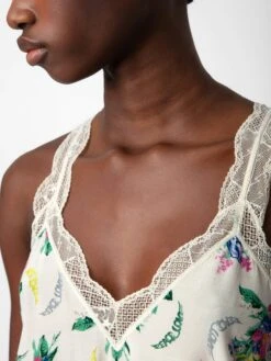 Zadig & Voltaire Chou Camisole Mastic -Zadig & Voltaire Clothing WWCR00239 MASTIC ADDI 2