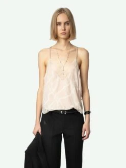 Zadig & Voltaire Cabri Silk Camisole Sweet -Zadig & Voltaire Clothing WWCR00251 SWEET ADDI 1 6704e52ddf87d