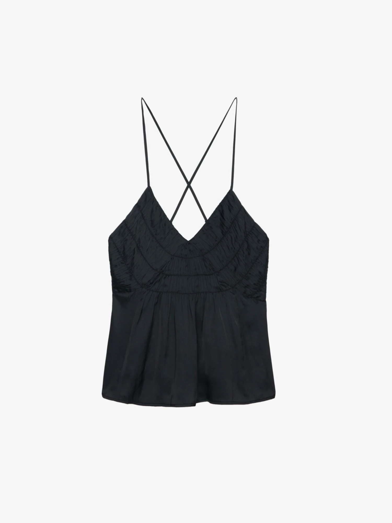 Zadig & Voltaire Cayonne Satin Camisole Black 10 Zadig & Voltaire Cayonne Satin Camisole Black - Image 8