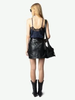 Zadig & Voltaire Cyoko Silk Camisole Encre -Zadig & Voltaire Clothing WWCR01267 ENCRE BACK 6723505ea5e6d