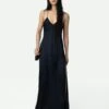 Zadig & Voltaire Rayonne Satin Dress Encre -Zadig & Voltaire Clothing WWDR01076 ENCRE SHOOTING