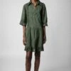 Zadig & Voltaire Rosea Dress Kaki 2 Zadig & Voltaire Rosea Dress Kaki -Zadig & Voltaire Clothing WWDR01203 KAKI 2