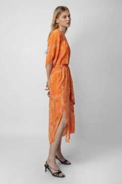 Zadig & Voltaire Rusty Dress Corail -Zadig & Voltaire Clothing WWDR01217 CORAIL 8