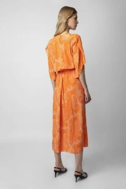 Zadig & Voltaire Rusty Dress Corail -Zadig & Voltaire Clothing WWDR01217 CORAIL 9