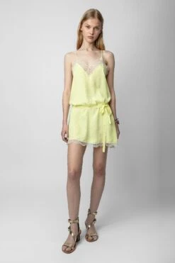 Zadig & Voltaire Ristyz Jac Leo Silk Dress Light -Zadig & Voltaire Clothing WWDR01227 LIGHT 9