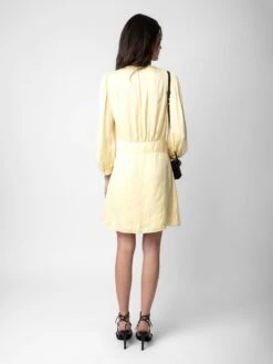 Zadig & Voltaire Rhodri Satin Dress Shea -Zadig & Voltaire Clothing WWDR01314 SHEA BACK