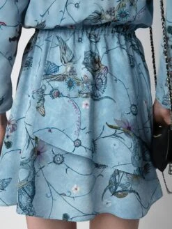 Zadig & Voltaire Rogers Silk Dress Glacier -Zadig & Voltaire Clothing WWDR01322 GLACIER ADDI 3