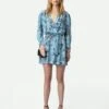 Zadig & Voltaire Rogers Silk Dress Glacier -Zadig & Voltaire Clothing WWDR01322 GLACIER SHOOTING