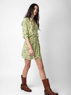 Zadig & Voltaire Rinka Dress Cedra -Zadig & Voltaire Clothing WWDR01348 CEDRA ADDI 3 1