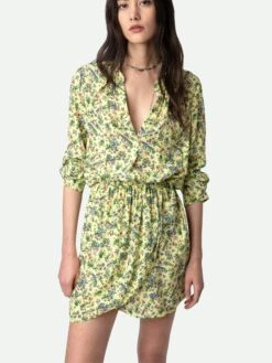 Zadig & Voltaire Rinka Dress Cedra -Zadig & Voltaire Clothing WWDR01348 CEDRA HOVER 1