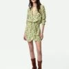Zadig & Voltaire Rinka Dress Cedra -Zadig & Voltaire Clothing WWDR01348 CEDRA SHOOTING 1