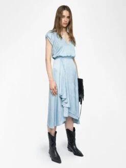 Zadig & Voltaire Randall Dress Cloud -Zadig & Voltaire Clothing WWDR01358 CLOUD ADDI 2 684852b64c3ed