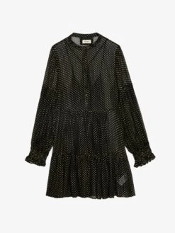 Zadig & Voltaire Randy Dress Black -Zadig & Voltaire Clothing WWDR01364 NOIR PACKSHOT 6706854c6c667