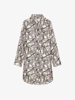 Zadig & Voltaire Rais Silk Dress Ecru -Zadig & Voltaire Clothing WWDR01385 ECRU PACKSHOT 668bb22c62062