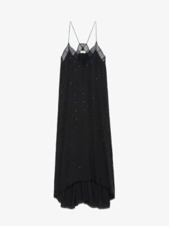 Zadig & Voltaire Risty Diamanté Dress Stone 17 Zadig & Voltaire Risty Diamanté Dress Stone -Zadig & Voltaire Clothing WWDR01387 STONE PACKSHOT 6694ed281ca44
