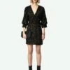Zadig & Voltaire Rosli Velvet Dress Black -Zadig & Voltaire Clothing WWDR01396 NOIR SHOOTING 6704e5de7d9a3