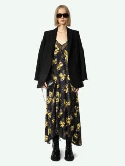 Zadig & Voltaire Risty Dress Black -Zadig & Voltaire Clothing WWDR01397 NOIR ADDI 3 6704e590b305b