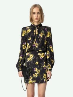 Zadig & Voltaire Ryda Dress Black -Zadig & Voltaire Clothing WWDR01398 NOIR ADDI 1 6704e7ac6303b