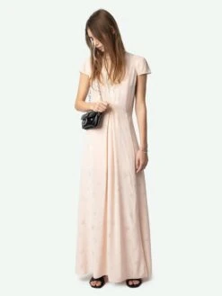 Zadig & Voltaire Ravir Silk Dress Pearly -Zadig & Voltaire Clothing WWDR02414 PEARLY ADDI 1 675ff56b3722a