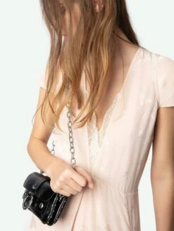 Zadig & Voltaire Ravir Silk Dress Pearly -Zadig & Voltaire Clothing WWDR02414 PEARLY HOVER 675ff3cc30891