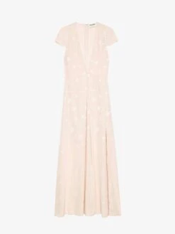 Zadig & Voltaire Ravir Silk Dress Pearly -Zadig & Voltaire Clothing WWDR02414 PEARLY PACKSHOT 6763e3dc9a5be
