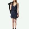 Zadig & Voltaire Risty Silk Dress Encre -Zadig & Voltaire Clothing WWDR02421 ENCRE ADDI 1 67a9e3a3b0511