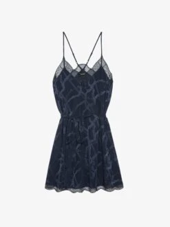 Zadig & Voltaire Risty Silk Dress Encre -Zadig & Voltaire Clothing WWDR02421 ENCRE PACKSHOT 67a6273843513