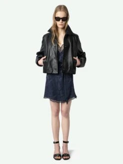 Zadig & Voltaire Risty Silk Dress Encre -Zadig & Voltaire Clothing WWDR02421 ENCRE SHOOTING 67a9e3bdec6d3