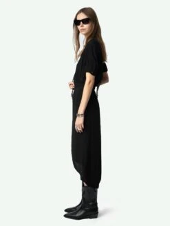 Zadig & Voltaire Rimaz Dress Black -Zadig & Voltaire Clothing WWDR02516 BLACK ADDI 3 675ff46aa9bf3