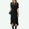 Zadig & Voltaire Rimaz Dress Black 2 Zadig & Voltaire Rimaz Dress Black -Zadig & Voltaire Clothing WWDR02516 BLACK SHOOTING 675ff75e1fa50