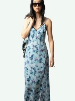 Zadig & Voltaire Ramelil Silk Vacation Dress Mist -Zadig & Voltaire Clothing WWDR02531 MIST ADDI 2 67bed3f42ea92