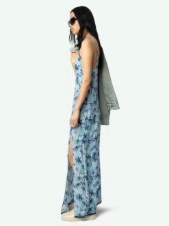 Zadig & Voltaire Ramelil Silk Vacation Dress Mist -Zadig & Voltaire Clothing WWDR02531 MIST ADDI 3 67bed6bf6a0e9