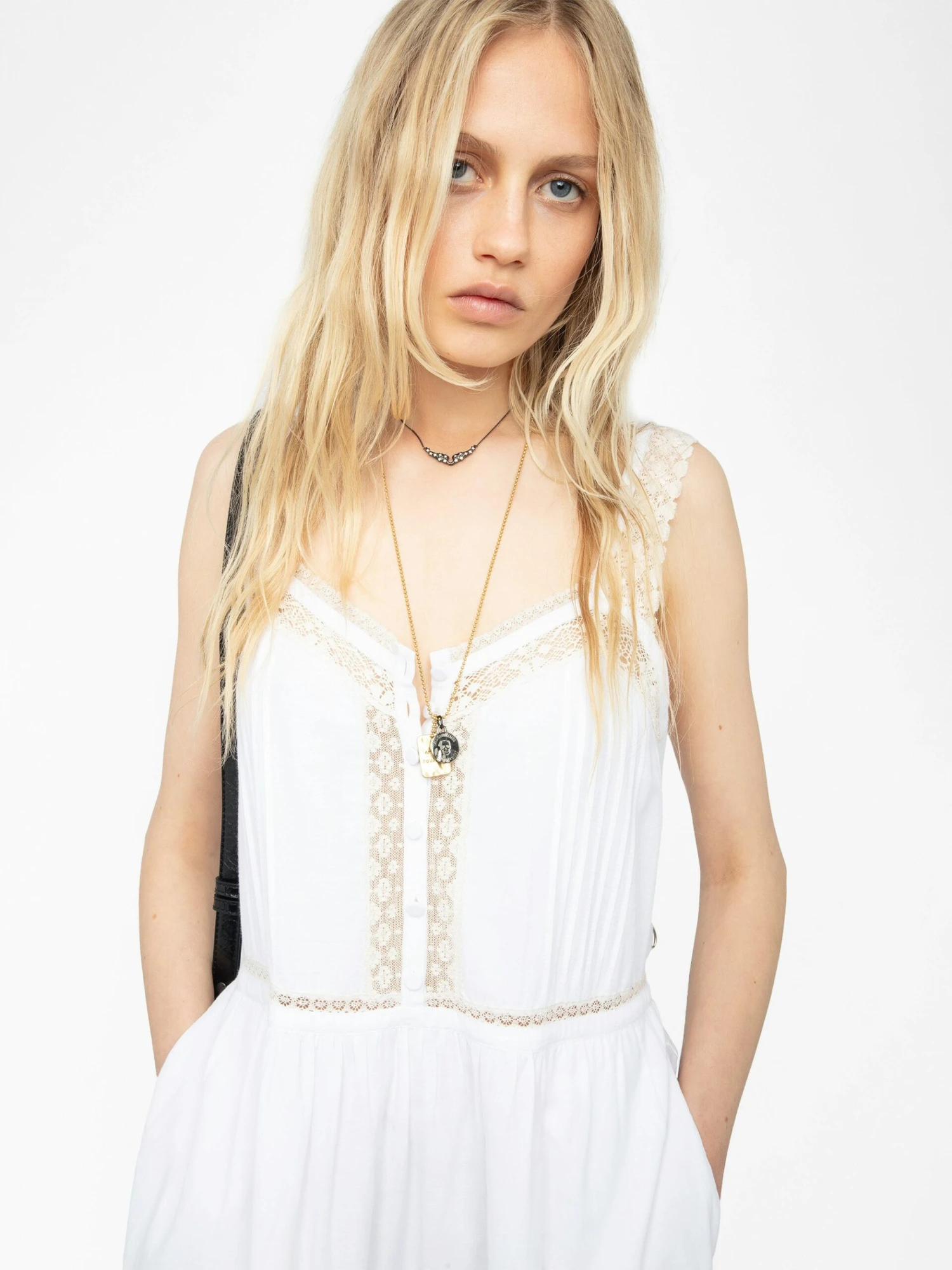 Zadig & Voltaire Relite Long Lingerie Style Dress Judo 7 Zadig & Voltaire Relite Long Lingerie Style Dress Judo - Image 5