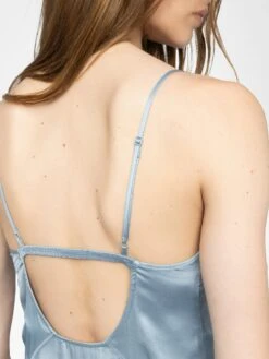 Zadig & Voltaire Rialta Satin Dress Cloud -Zadig & Voltaire Clothing WWDR02549 CLOUD ADDI 4 684853566bdae