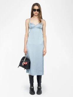 Zadig & Voltaire Rialta Satin Dress Cloud