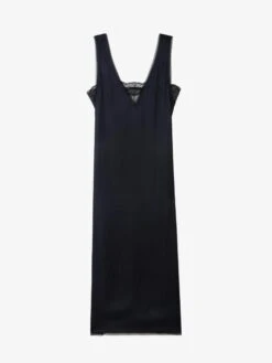 Zadig & Voltaire Renzo Satin Dress Black -Zadig & Voltaire Clothing WWDR02556 BLACK PACKSHOT 684fe2256407d