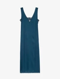 Zadig & Voltaire Renzo Satin Dress Blueberry -Zadig & Voltaire Clothing WWDR02556 BLUEBERRY PACKSHOT 68668201b309c