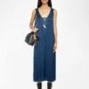 Zadig & Voltaire Renzo Satin Dress Blueberry 2 Zadig & Voltaire Renzo Satin Dress Blueberry -Zadig & Voltaire Clothing WWDR02556 BLUEBERRY SHOOTING 686b851584769