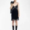 Zadig & Voltaire Rishi Velvet Dress Encre -Zadig & Voltaire Clothing WWDR02561 ENCRE SHOOTING 685e9000209de