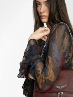 Zadig & Voltaire Ralicel Dress Dark Chocolate -Zadig & Voltaire Clothing WWDR02564 DARK CHOCOLATE ADDI 4 687e3e2ee3d4f