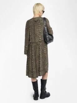 Zadig & Voltaire Rinas Dress Leaves -Zadig & Voltaire Clothing WWDR02568 LEAVES BACK 685e8e0602854