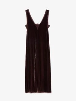 Zadig & Voltaire Renzo Velvet Dress Burgundy -Zadig & Voltaire Clothing WWDR02571 BURGUNDY PACKSHOT 6866827625ed9
