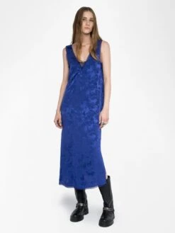 Zadig & Voltaire Renzo Silk Dress Electric -Zadig & Voltaire Clothing WWDR02572 ELECTRIC ADDI 1 68824efd47701