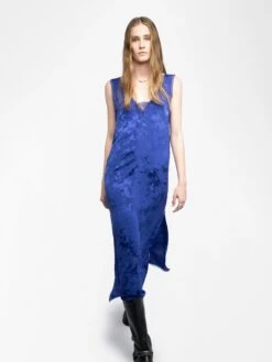 Zadig & Voltaire Renzo Silk Dress Electric -Zadig & Voltaire Clothing WWDR02572 ELECTRIC ADDI 2 68824eff43083