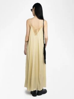Zadig & Voltaire Ristym Satin Dress Blond -Zadig & Voltaire Clothing WWDR02587 BLOND BACK 685d23596d0c3
