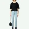 Zadig & Voltaire Tina Cropped Skinny Jeans Light Wash -Zadig & Voltaire Clothing WWJE00240 LIGHT WASH SHOOTING 66fd17d3f1fea