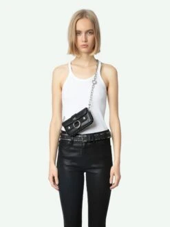 Zadig & Voltaire Jett Skinny Jeans Black Coated -Zadig & Voltaire Clothing WWJE00241 BLACK COATED ADDI 1 66fd17ee10d39