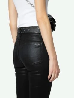 Zadig & Voltaire Jett Skinny Jeans Black Coated -Zadig & Voltaire Clothing WWJE00241 BLACK COATED HOVER 66fd181855d49