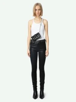 Zadig & Voltaire Jett Skinny Jeans Black Coated